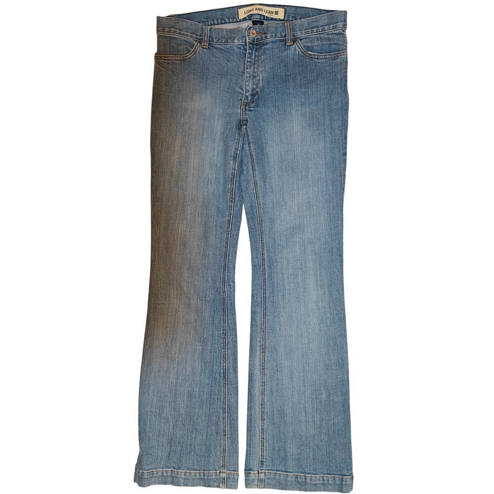 GAP Long and Lean Bootcut Jeans Womens 8R Stretch Medium Wash Denim